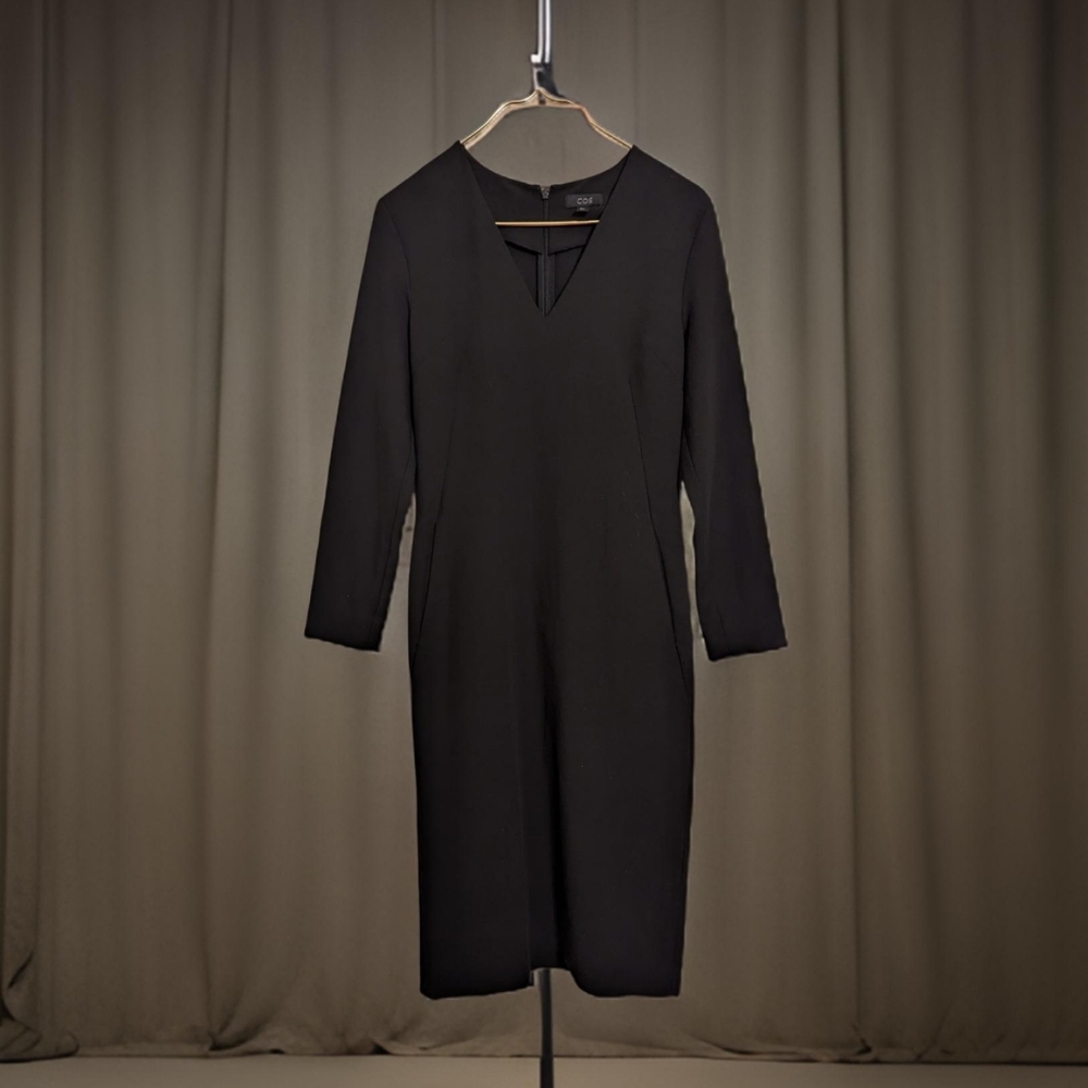 COS Black Midi Dress